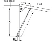 Lid Stay Firmatop 130mm Sprung St Galv