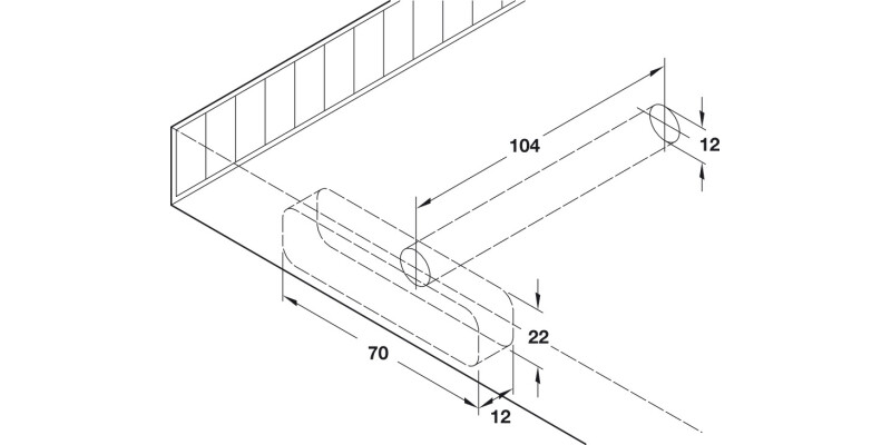 Con Shelf Support 24mm Screw Mount Plt