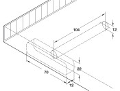 Con Shelf Support 24mm Screw Mount Plt