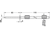 Con Shelf Support 12mm Press Wall