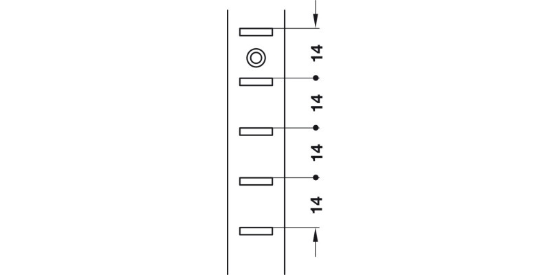 Shelf Support Strip Screw 3.5m Alu Slv