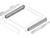 NovaPro Scala Drawer Sides 63/450mm Slv