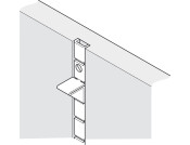 Bookcase Strip U Sec 1829mm St EB