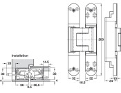 Tectus TE540 3D 180D Energy Hinge SSS