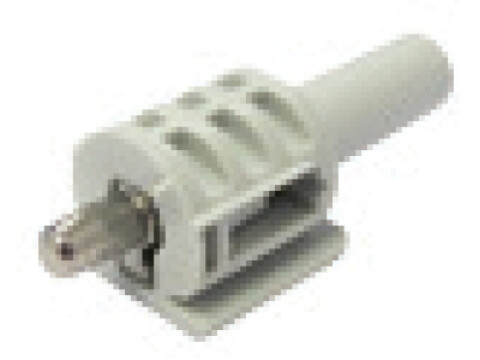 Con Shelf Support D5mm w Spr Plug Pl Gry