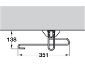 Vibo PO Trouser Rail UM 5kg 448mm Slv