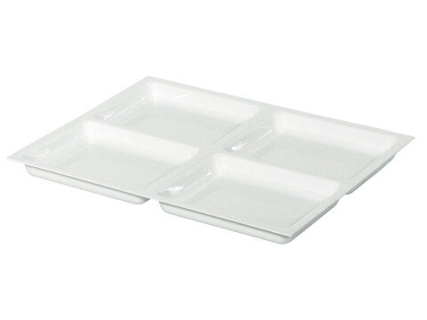 Variant D 28mm Tray 4 Compartments Wht