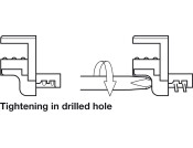 Gls Shelf Support 8/10/12mm Plug NP