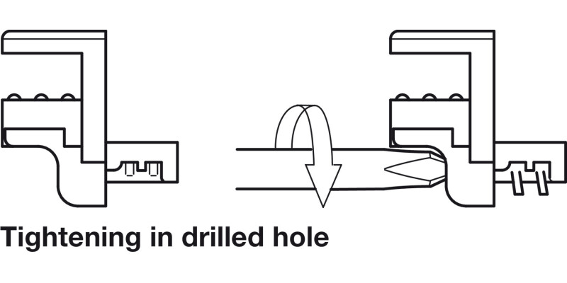 Gls Shelf Support 6/8/10mm Plug NP