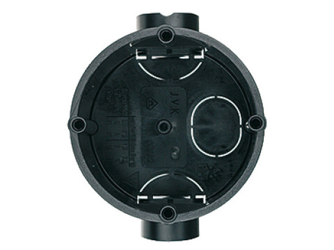 Wall Box Flush Mount D65x63mm Pl Blk