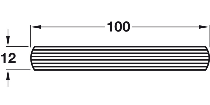 Beech Wood Slat Dbl Bed 1372x100x12mm