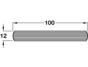 Beech Wood Slat Dbl Bed 1372x100x12mm