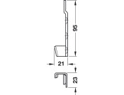 Bed Connecting Brackets 145mm Hospa SZP
