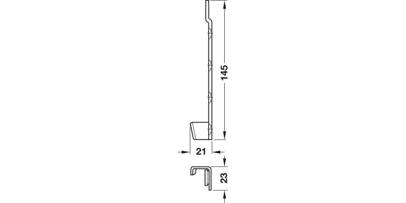 Bed Connecting Brackets 145mm Hospa SZP