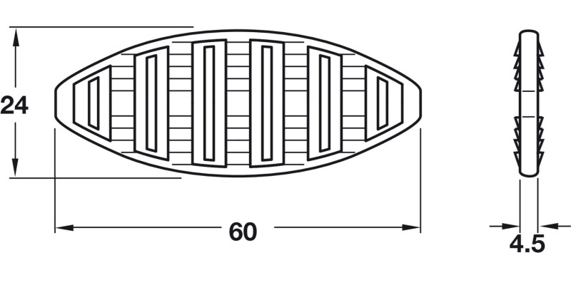 K20 Straightening Biscuit Plastic Black