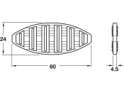 K20 Straightening Biscuit Plastic Black