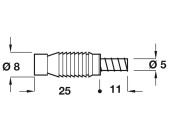 Permanent Assembly Dowel D8/5mm Holes