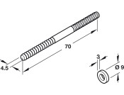 Door Panel Conn Bolt Washer Pl Brown