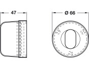 Emergency Dome Cover D66x47mm