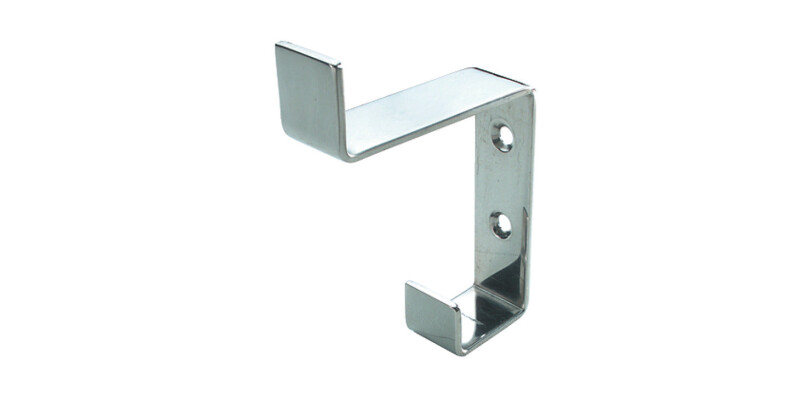 Hat and Coat Hook, Grade 316 Stainless Steel, 59 x 88 mm