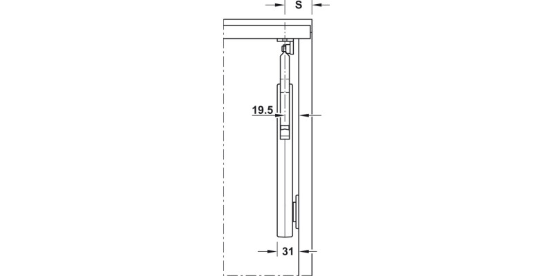 Free Flap H 1.5 Plastic/Metal B LH White