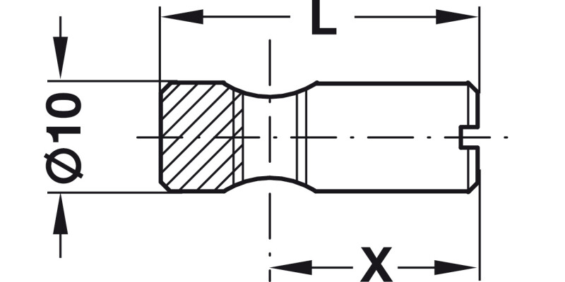 Cross Dowel M6x14mm Eccentric Bright St