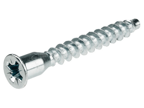 One-Piece Connector, with &Oslash; 10 mm Head, for &Oslash; 5 mm Drill Hole, Confirmat