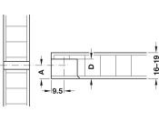 Rafix 20 FlushFit Housing 16mm Pl Brown