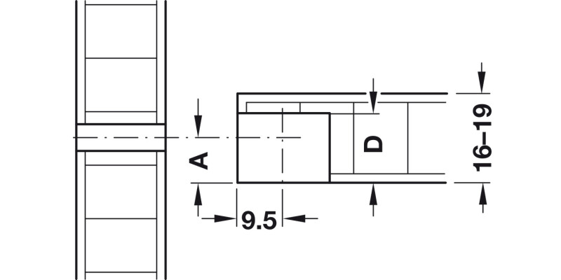 Rafix Connect Bolt M6x7.5mm St Bright