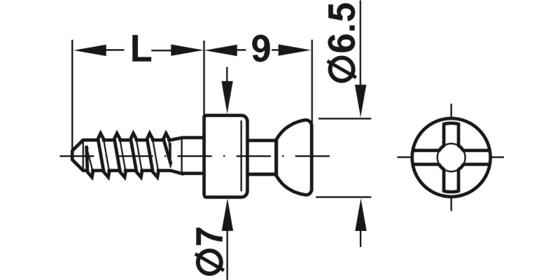 Rafix Connect Bolt S20 3/11mm St Bright