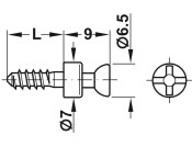 Rafix Connect Bolt S20 3/11mm St Bright