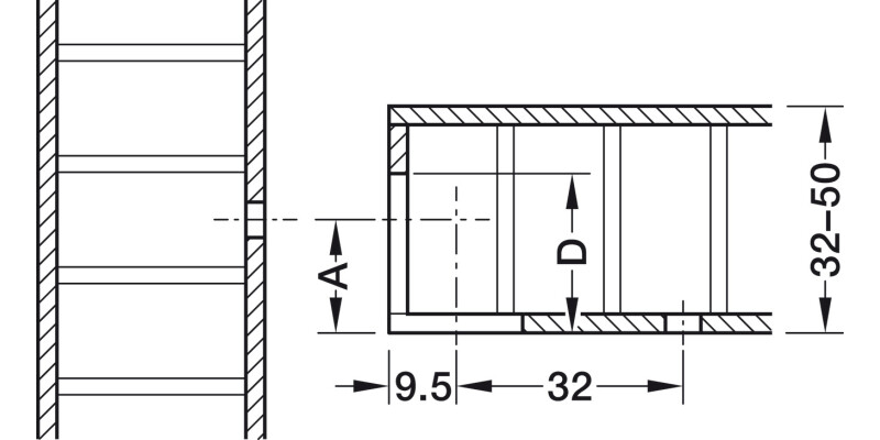 Rafix 20 HC Conn Housing 32mm Pl Black