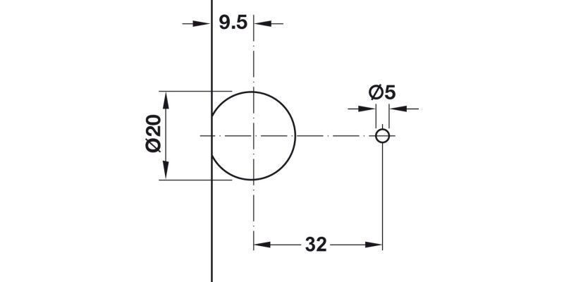 Rafix 20 HC Conn Housing 32mm Pl Black