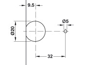 Rafix 20 HC Conn Housing 32mm Pl Black