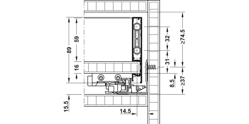 Vionaro Fitting Set 89+121mm Gph