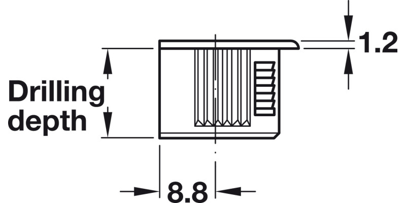 Rafix 20 Housing w Ridge 16mm Pl White