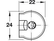 Rafix 20 Housing w Ridge 16mm Pl Brown