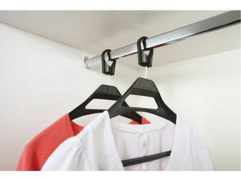 Anti Theft Coat Hanger Clip 418mm Pl Blk