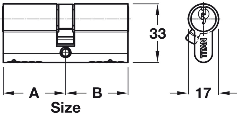Pro Cyl Dbl Both Anti 30x30mm Brs MN Dif