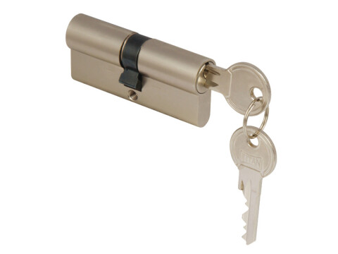 Profile Cylinder, Double, Key Only, Both Sides, with Anti-Drilling Protection, B