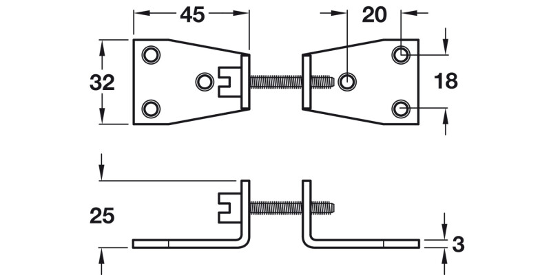 Worktop Connect Bolt StGalv