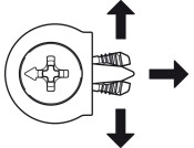 OneFix 1prt Connector D8/16mm Pl Wht/Alu