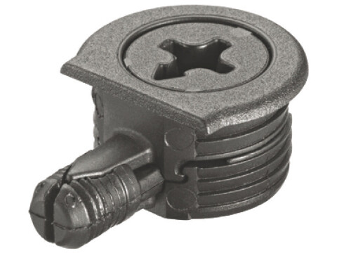 OneFix 1prt Connector D8/16mm Pl Wht/Alu