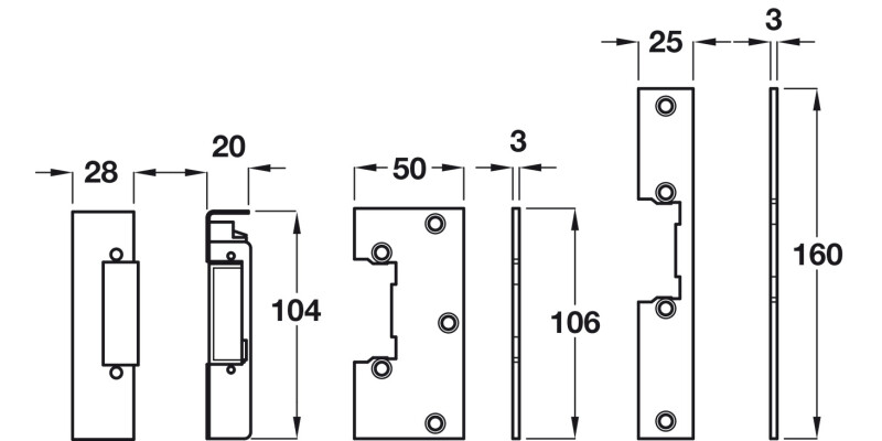 Electric Release-Rim Mortice Pattern 12V