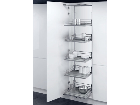 Swing Out Larder Unit, For Cabinet Width 500-600 mm, Premea Solid Base Baskets,