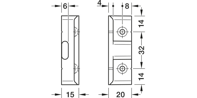 Keku Angled Comp AD 15 Hospa Blk