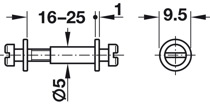 Modular Screw Collared 18-21mm St Galv
