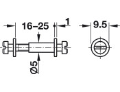 Modular Screw Collared 18-21mm St Galv