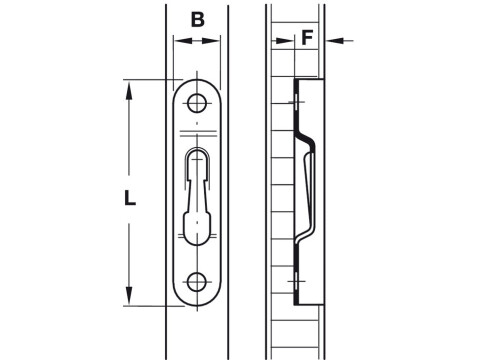 Modular Plate, for Rapid Release Fastenings, Standard