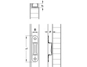 Modular Plate Push Fit 58x13mm St Burn